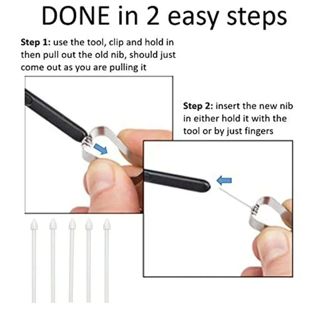 Tablet Stylus Pencil For Samsung Tab S9 FE S9+ S9 Ultra Pen Replacement Pen Stylus Screen Tablet Sensitive Pen No Bluetooth