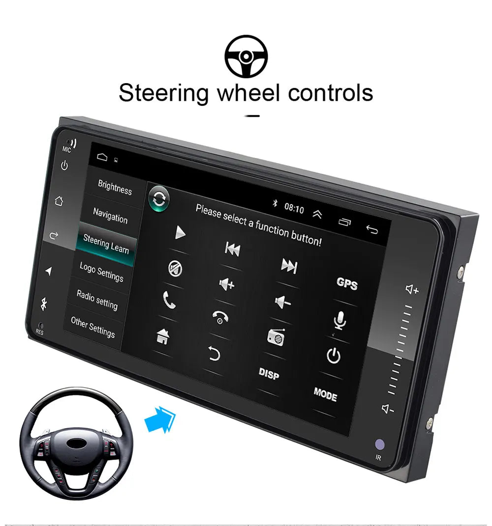 2 din android 10 Universal Car Multimedia Radio Player CarPlay 2Din Stereo For Toyota VIOS CROWN CAMRY HIACE PREVIA COROLLA RAV4