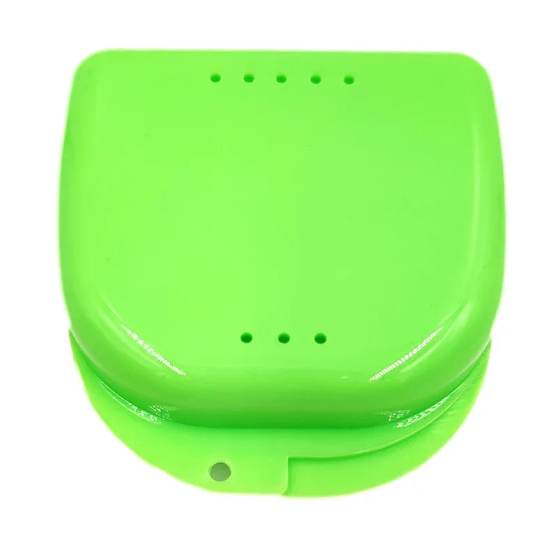 1pcs Denture Tray Box Dental Orthodontic Retainer Box Case Plastic Teeth Container Denture Box False Teeth Protective Case