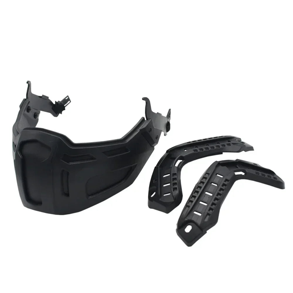 Tactical FAST Helmet Flip Goggles With Half Face Mask Hunting CS Games Airsoft Paintball Mask Helmet Accessories Protect Gear