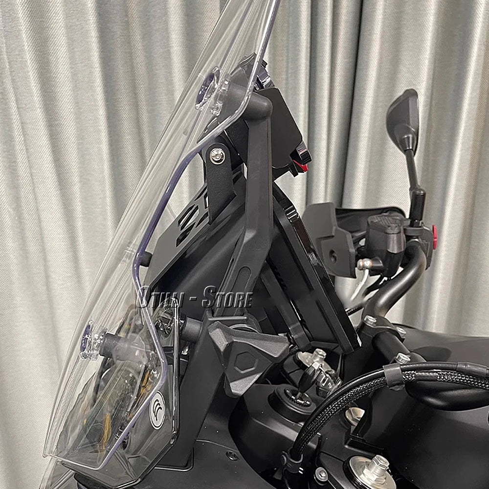 New 2023 Motorcycle For CFMOTO 800 MT 800MT 800mt Windshield Stand Holder Phone Mobile Phone GPS Navigation Plate Bracket 22mm