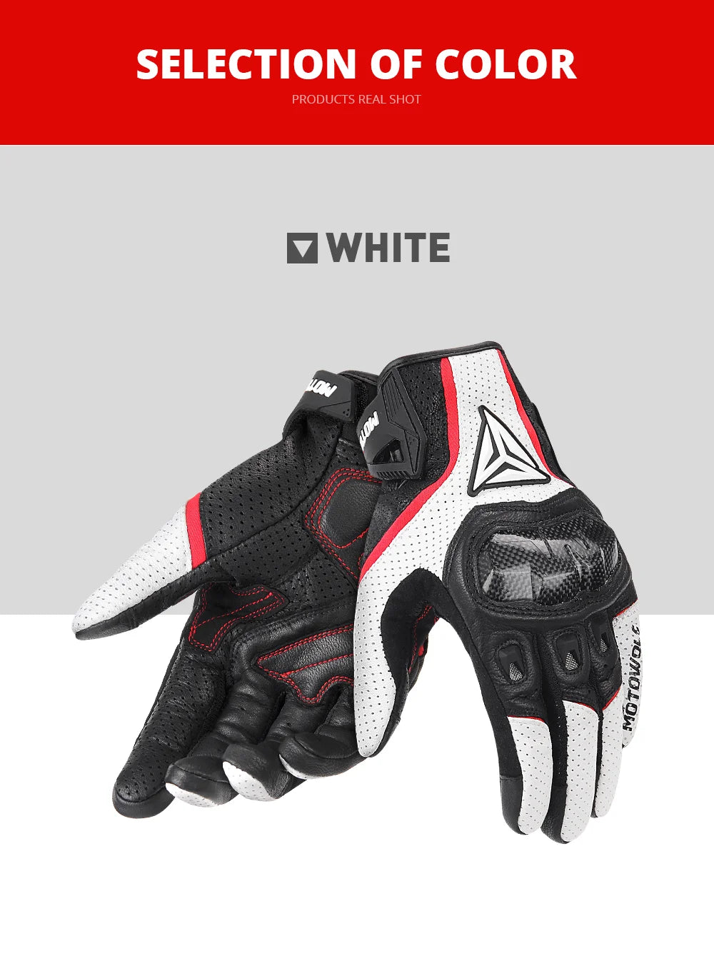 Motorcycle Racing Gloves Men Leather Gloves Summer Breathable Motorbike Guantes Moto Motocross Cycling Gloves Protective