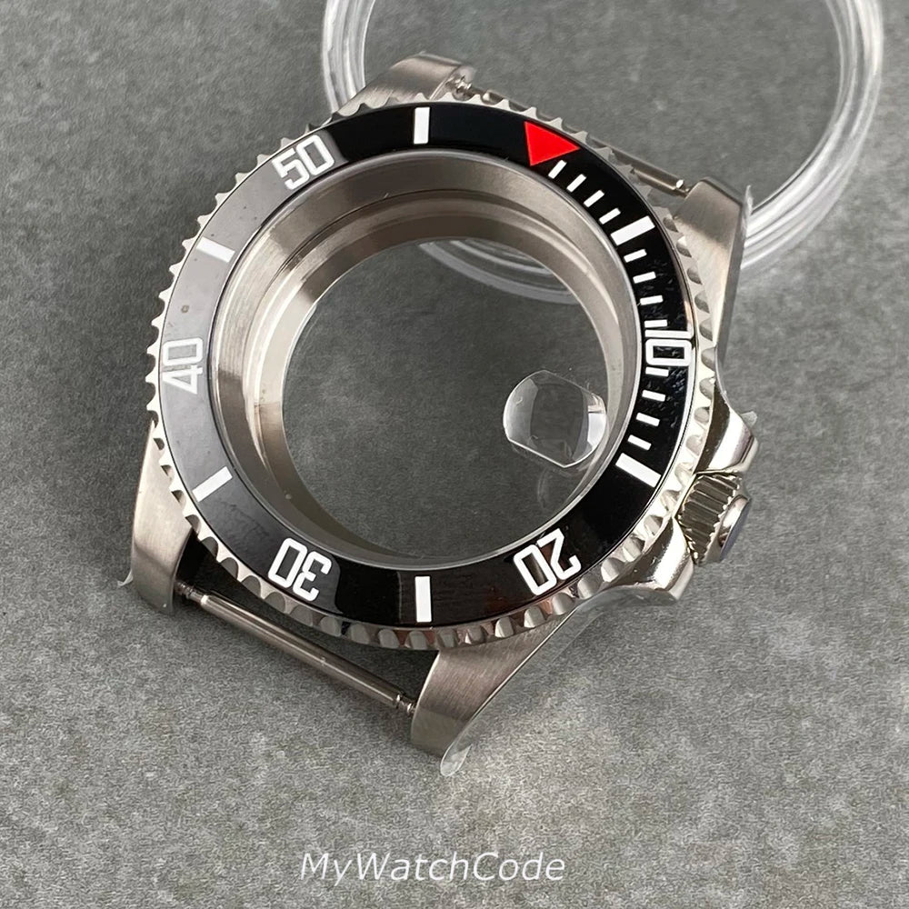 40mm Sub GMT Watch Case for NH34 NH35 NH36 NH37 NH38 NH39 NH70 NH72 Movement 120Click Bezel 200m Waterproof Resistant Steel