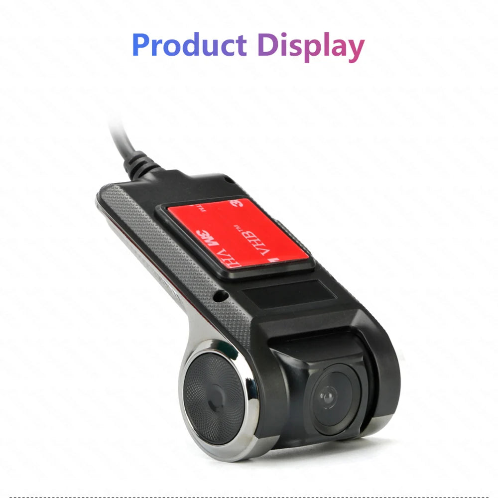 Car Dash Cam USB HD 1080P 170 Degree Wide Angle Car Camera