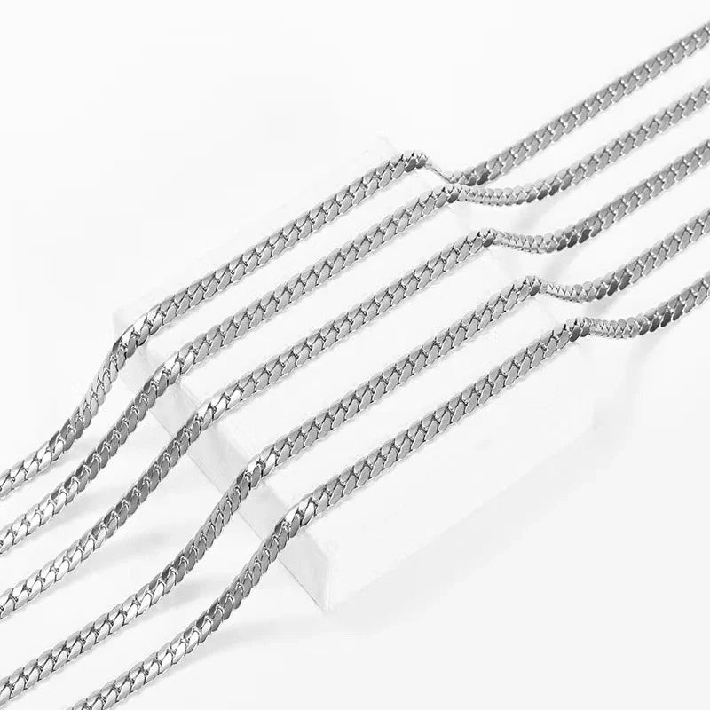 3-8MM Width Stainless Steel Chain Necklace For Men Women Gold Color High Quality Waterproof Choker Hip Hop Jewelry Gift