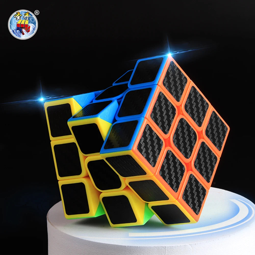 SENGSO Speed Cube 2x2 3x3 4x4 5x5 Carbon Fiber Sticker Magic Cubo Profession Puzzle High Quality Kid's Fidget Toys