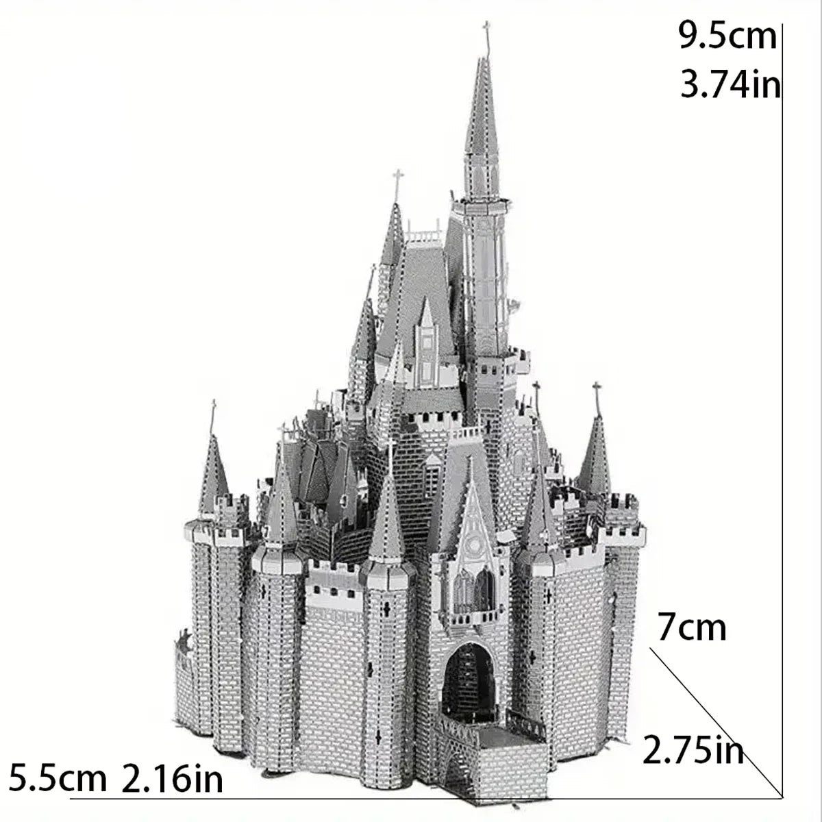 3D Metal Assembly Model World Building Handmade DIY Puzzle Adult Kids Toy Style Gift Fighter Castle Drum Metal Puzzle