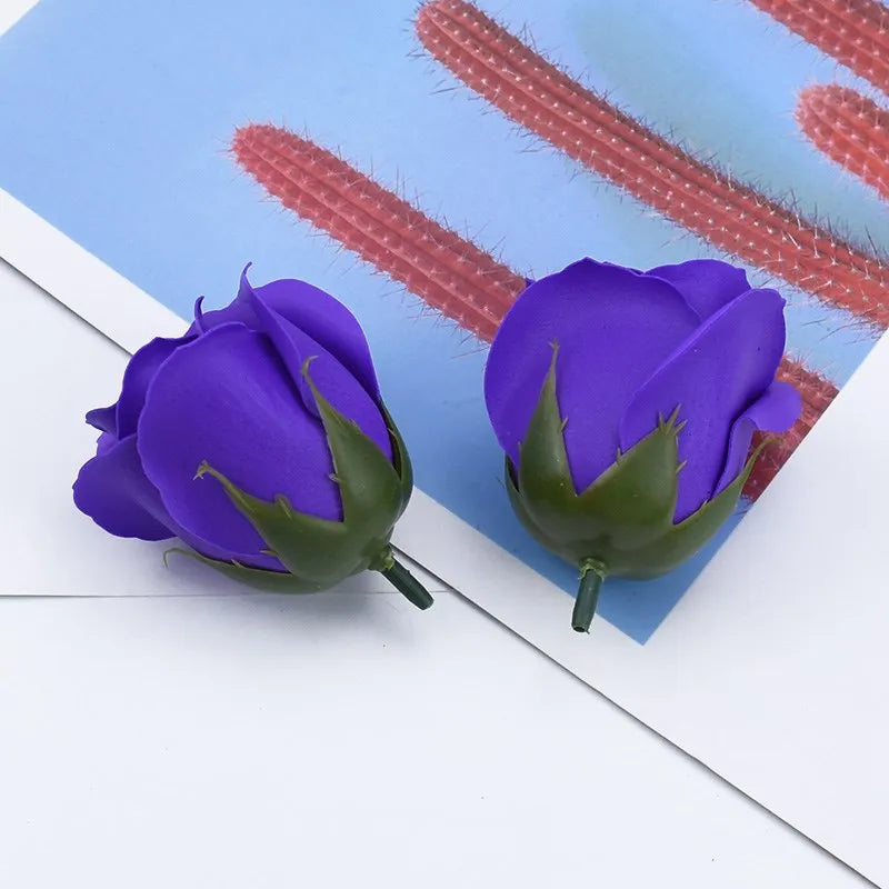 Soap Rose Flower Wedding Wall Home Garden Garland Decor Holiday Party festival Diy Gift box Bride bouquet Wrist Flower Ornaments