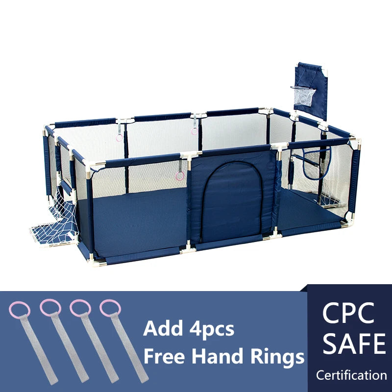 Baby Playpen for Children Large Size Baby Playground Infant Safety Barriers Dry Balls Pool Newborn Stocking Activity Game Park