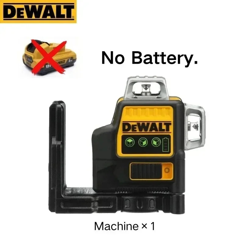 Dewalt DW089LG 3 Sides*360 Degree Vertical 12V Lithium Battery 12 Lines Laser Level Horizontal Green Light Level Meter Outdoor