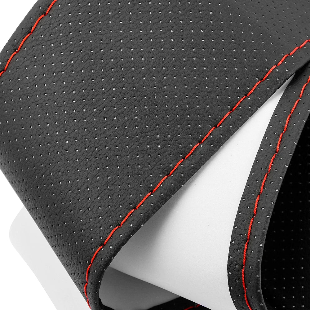 38cm Non-Slip leather Car Steering Wheel Cover For Dacia Duster Dokker Logan Lodgy MCV 2019 Sandero Stepway