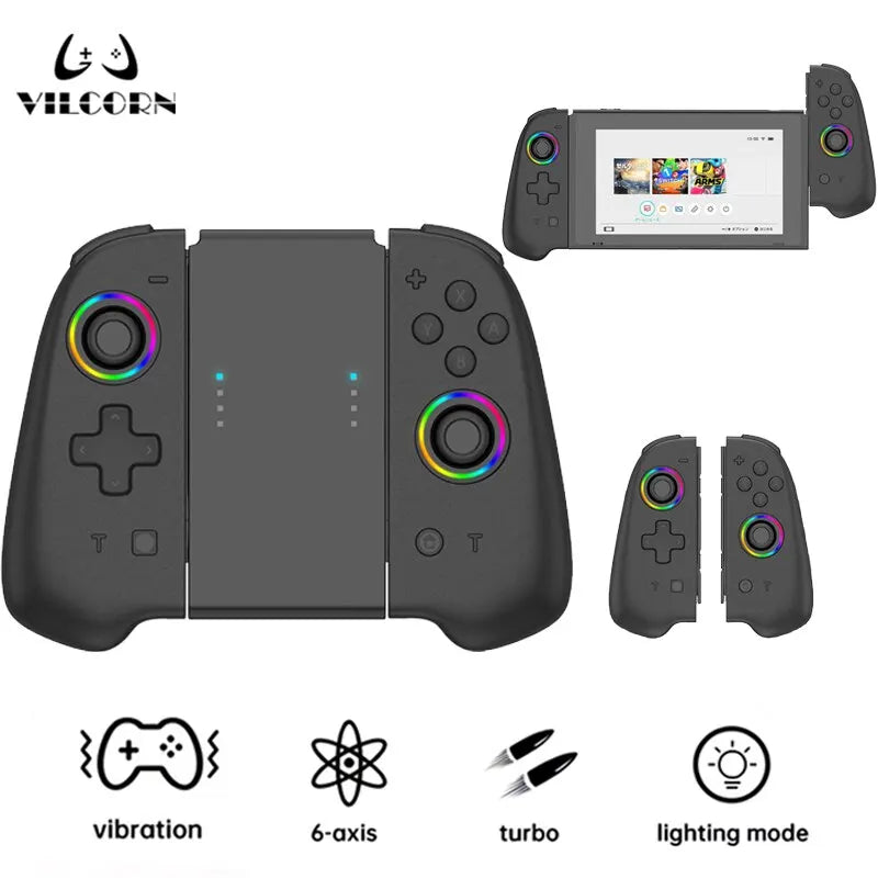 Wireless Joypad Controller L/R For Nintendo Switch / OLED Lite Automatic Wake-up Gamepad Joysticks Con Crossing Six-axis