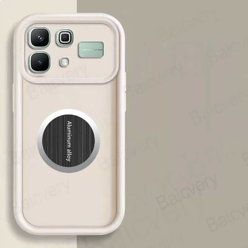 With Iron Sheet Sticker Case For Infinix NOTE 60 5G Soft For Infinix NOTE 60 Pro 5G Cover
