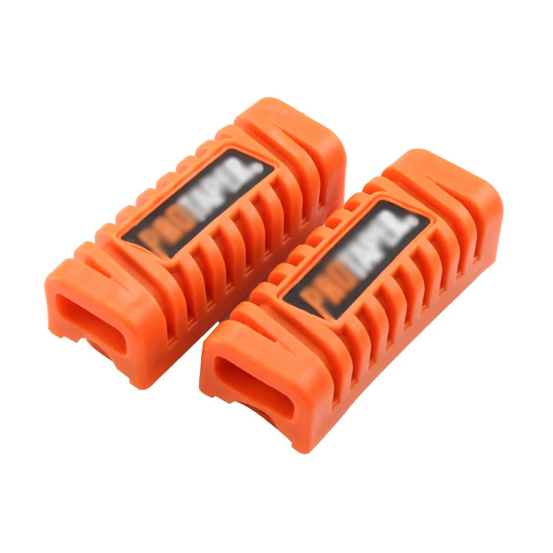 Motorcycle Universal Nonslip Front Footrest Pedal Foot Peg Footpeg Covers Set Rubber 1 Pair 12colors