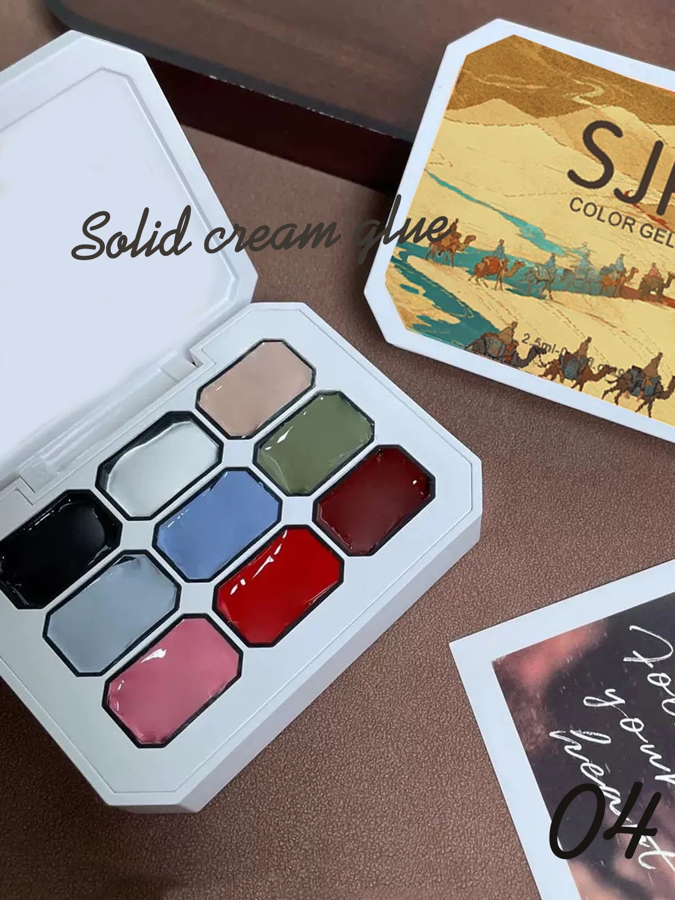 5/9 Colors Solid Nail Polish Palette Peelable UV/LED Polish Lacquer Salon Gel Nail Art Varnish Thanksgiving Gifts