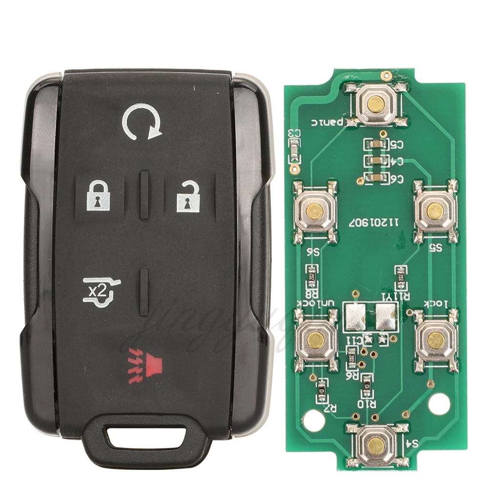 Jingyuqin Remote Smart Car Key Fob 315/433MHZ For Chevrolet Colorado Silverado Tahoe Suburban GMC Canyon Sierra Yukon 2014-2019