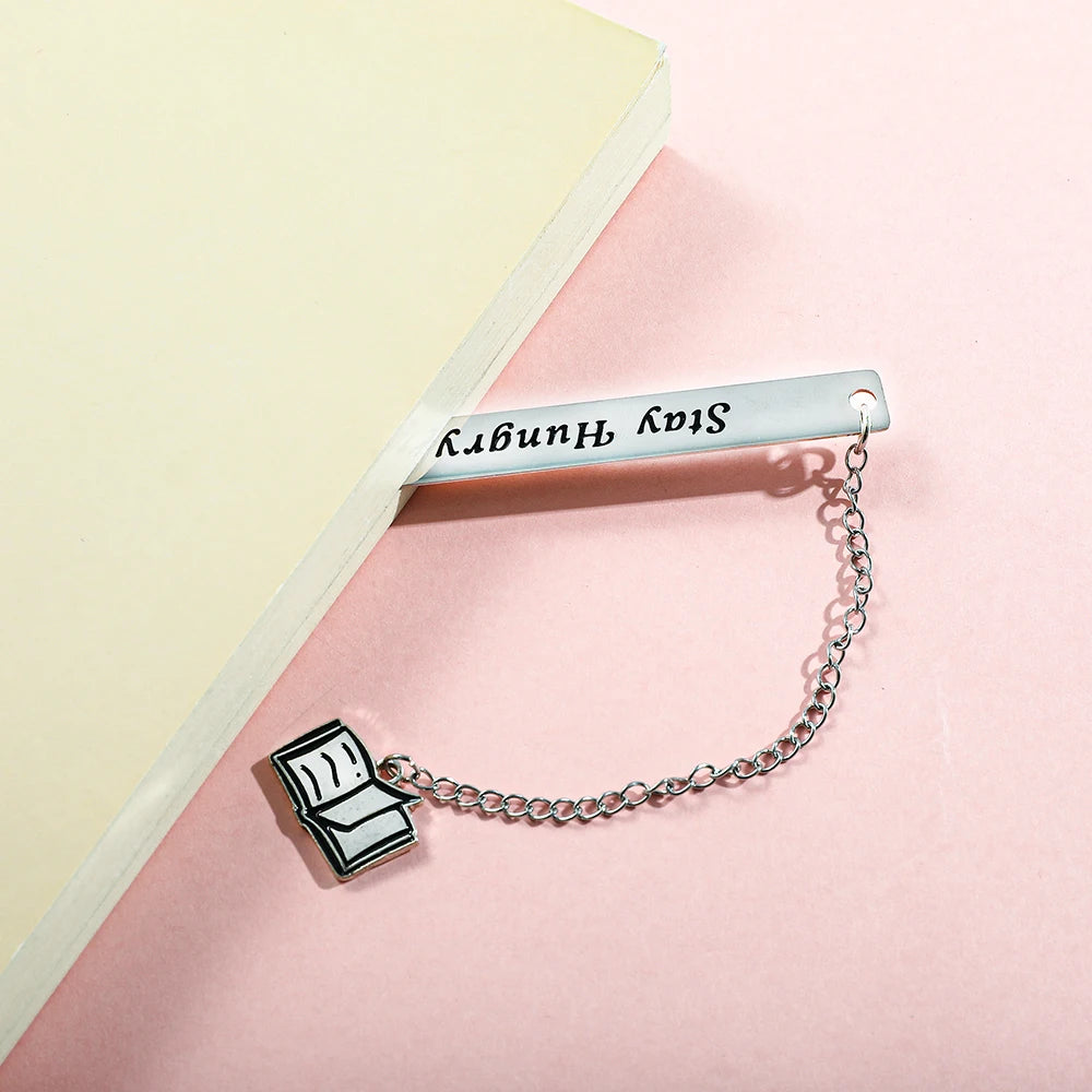 Cultural and creative minimalist text bookmark, compact and portable student birthday gift or Teacher's Day gift.