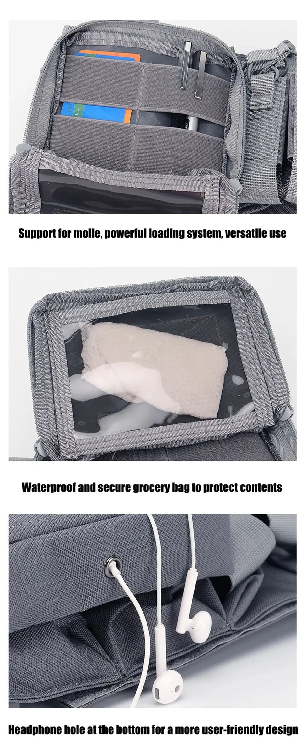 Tactical Chest Vest Rig Bag Field Training Vest Multifunctional Camouflage Strap with Multi-Pocket Outdoor Camping CS Match Pack