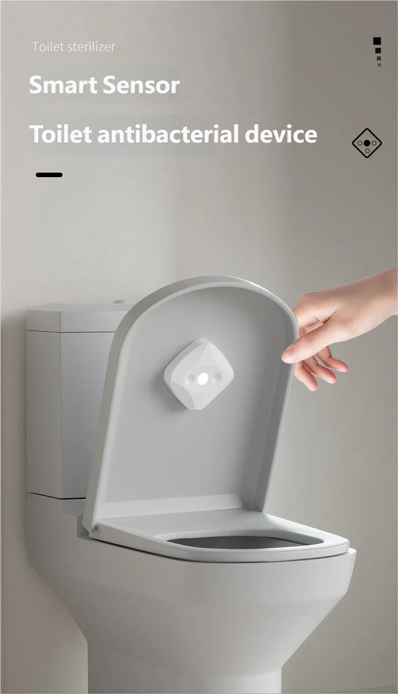 HOMEFISH New Toilet Sterilization Lamp Portable Mini Disinfection Lamp Home USB Charging Sterilizer