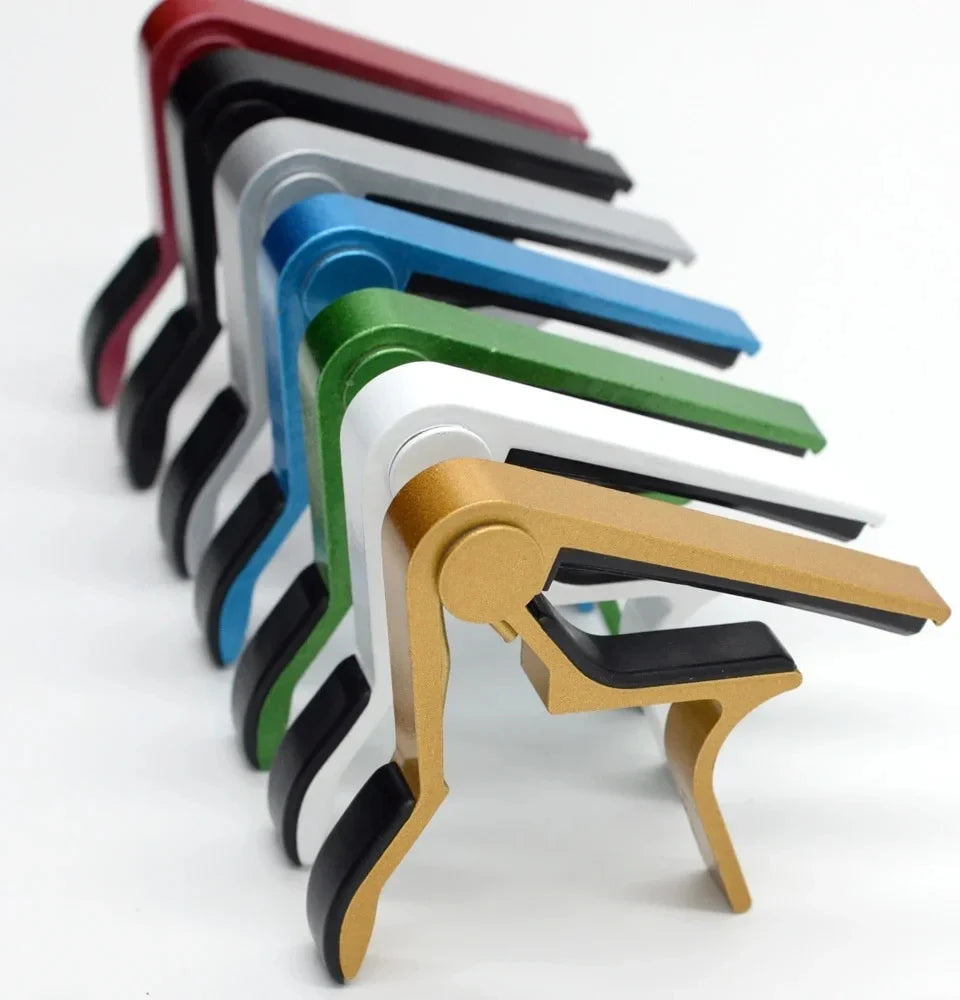 High Quality Aluminium Alloy Guitar Capo Guitar Accessories Quick Change Clamp Key Acoustic Classic Tone Adjusting Guitar Parts