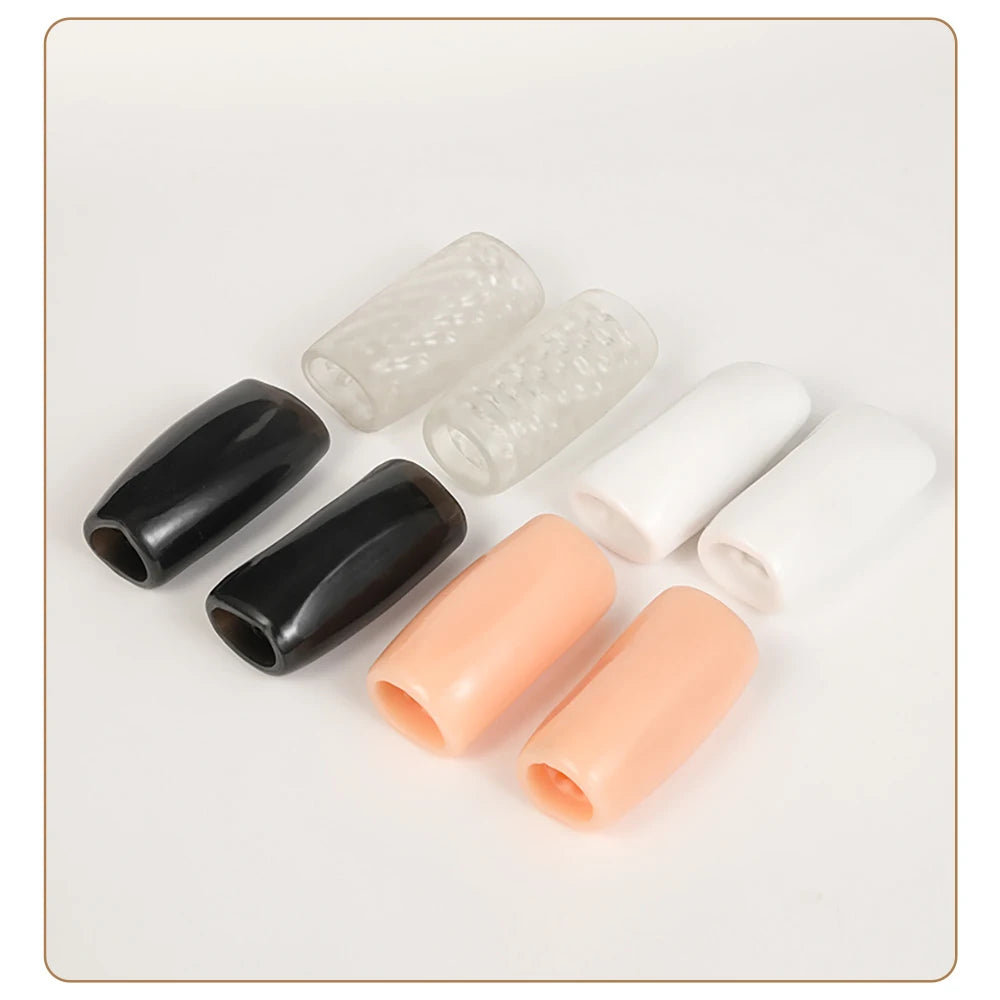 Transparent Male Masturbator Artificial Pussy Vaginal for Men Sucking Penis Pump Portable TPE Sex Toys for Adult Supplies
