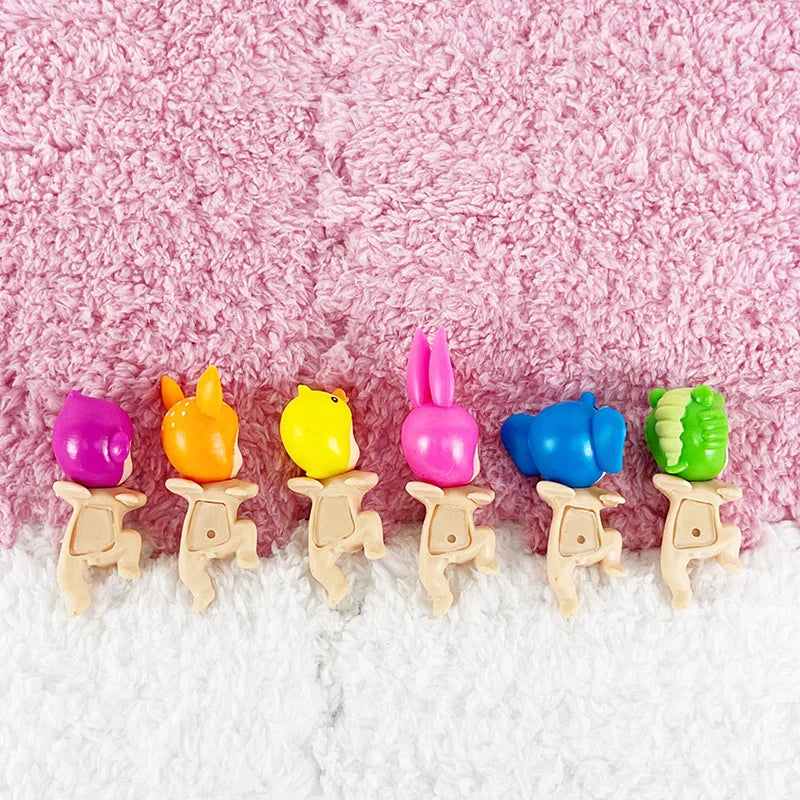 12-1Pcs Animal Sonny Angel Blind Box 20th Anniversary Hippers Looking Back Series Mini Model Doll Kids Christmas Birthday Gifts