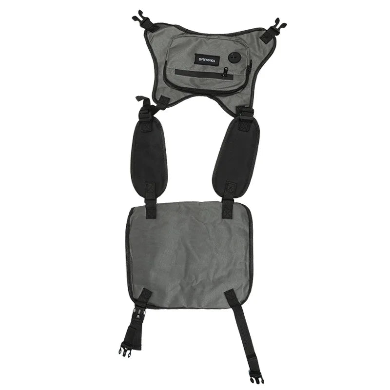 Tactical Vest Chest Bag Hip Hop Streetwear Fashion Large Capacity Functional Waist Sports Casual Oxford For Men Women Hot Sale