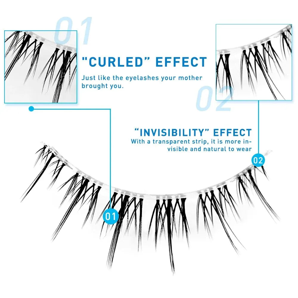 5Pairs Lashes Premade Fan A/M Shape 3D Spikes Cluster Eyelash Mix Extension Makeup Super Natural Wispy DIY Premade Peduncle
