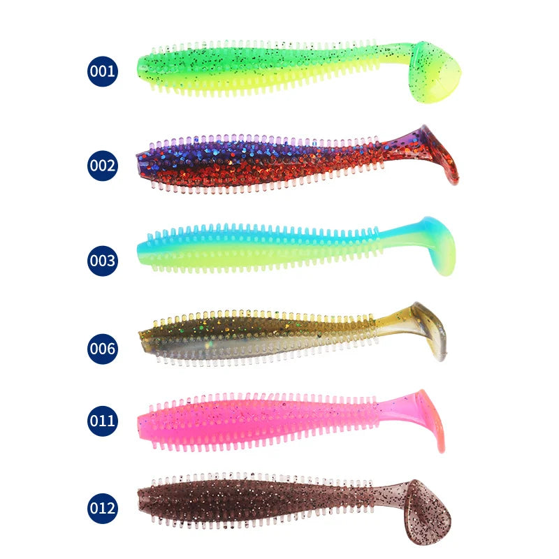 Silicone Soft Bait Fishing lure With Particles Fishing Bait 80MM120MM Pike Perch Fishing Artificial Bait Simulation Bait рыбалка