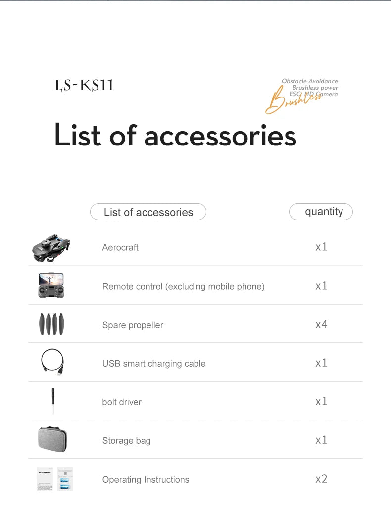 New LS KS11 Mini Drone 4K Professional Dual Camera Obstacle Avoidance Optical Flow Positioning Brushless RC Dron Quadcopter