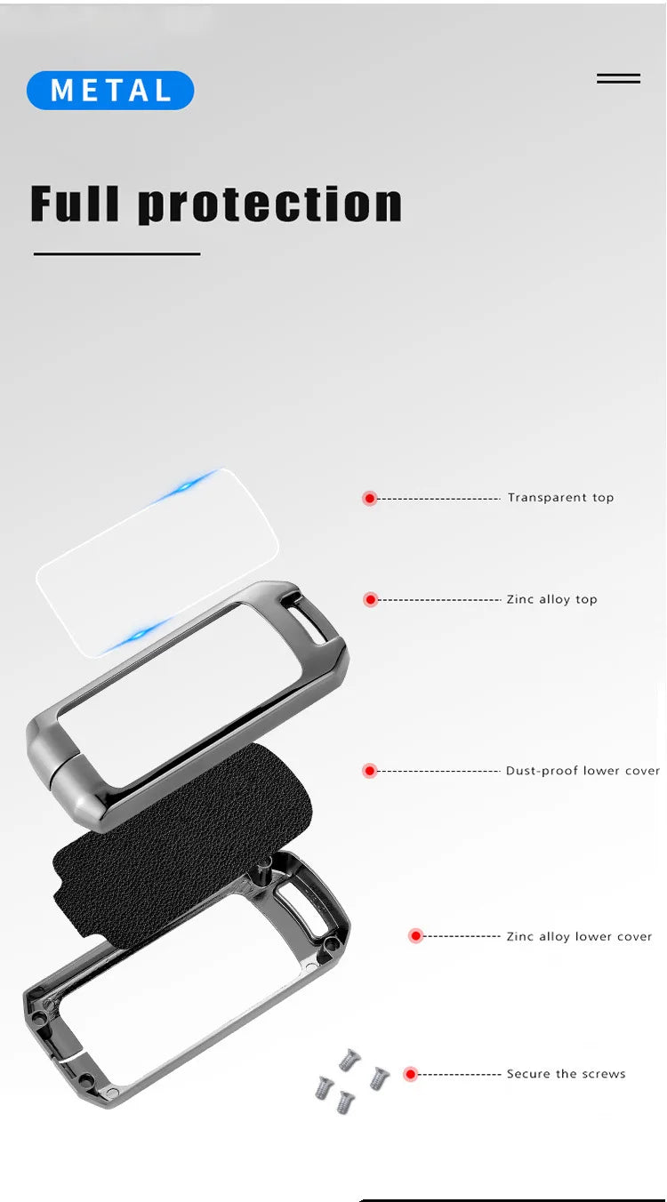 Leather Car Key Case Full Cover Protection Shell Bag For Mitsubishi Outlander Lancer 10 Pajero Sport ASX RVR L200 Eclipse Cross