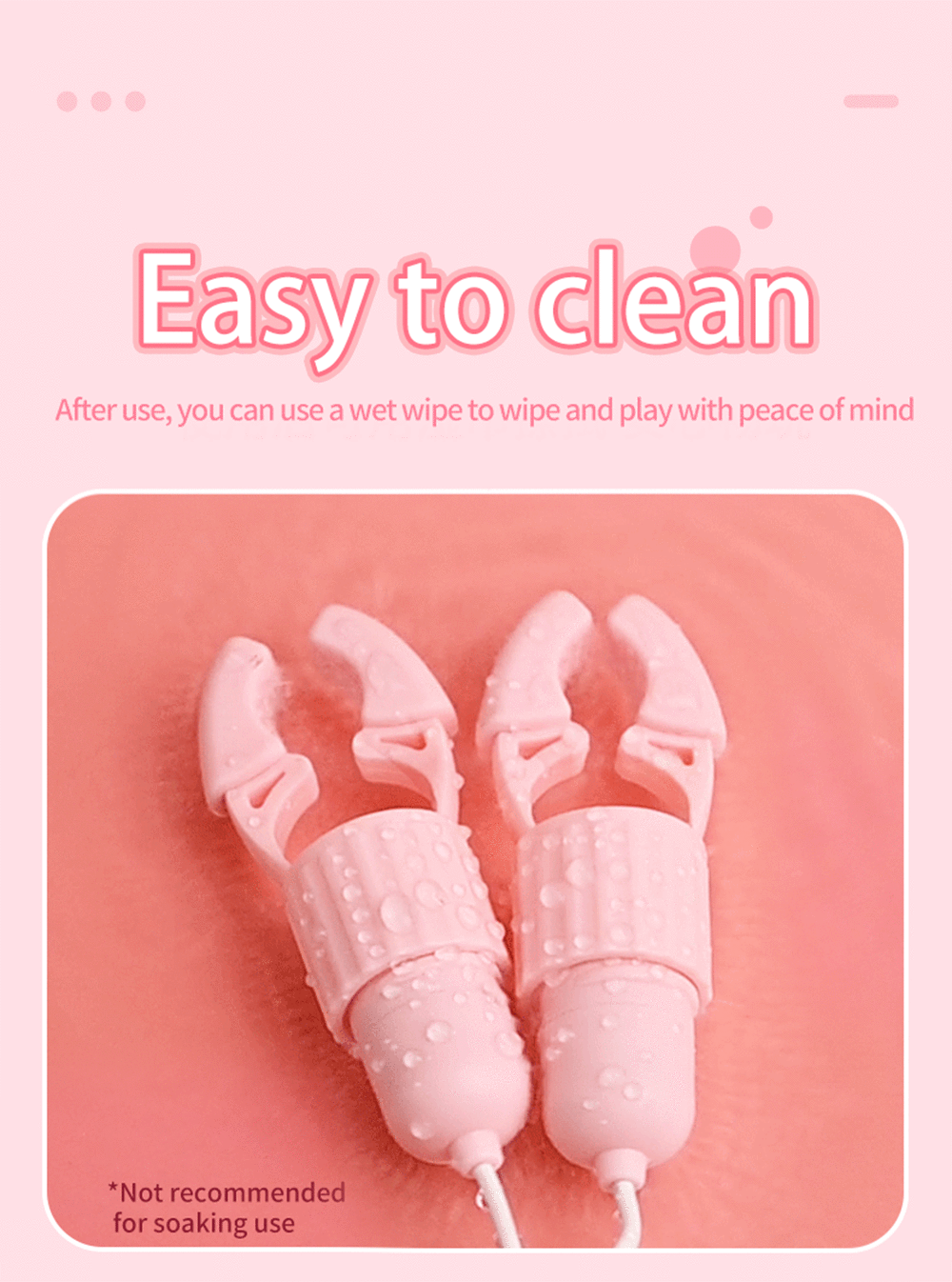 Nipple Vibrator Vibrating Clamps Clitoral Clip Breast Massage Clitoral Stimulation Masturbator Female Sex Toy for Women Adult18+