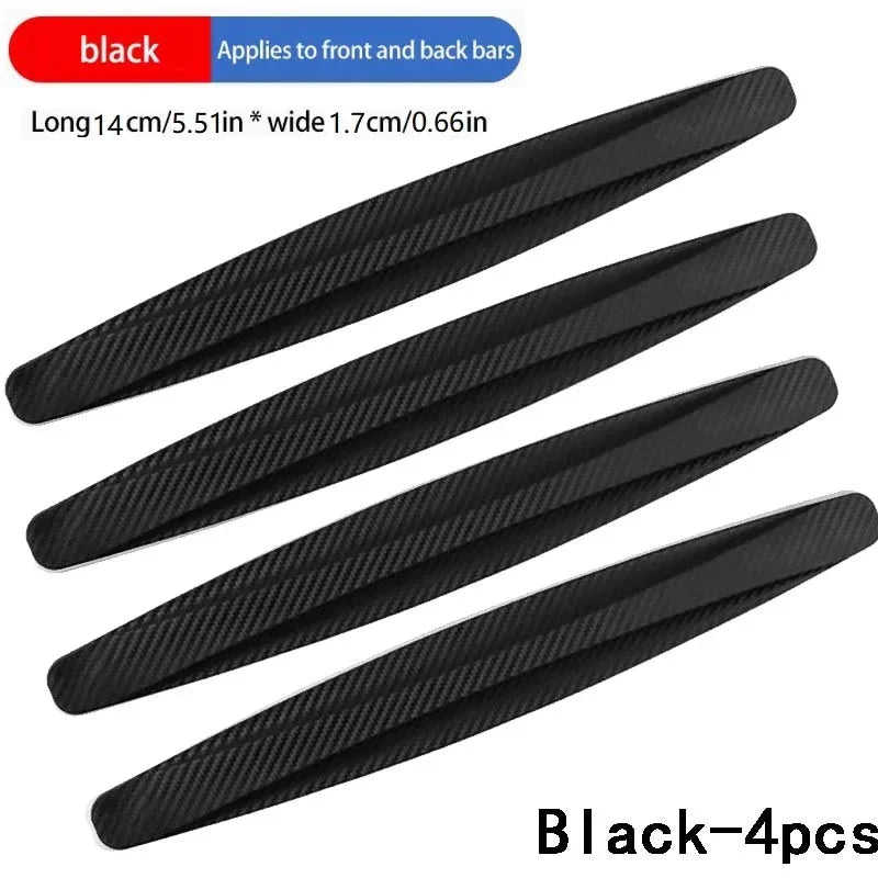 New scratch resistant adhesive protective strip for the universal bumper of automobiles adds aesthetic accessories to the car