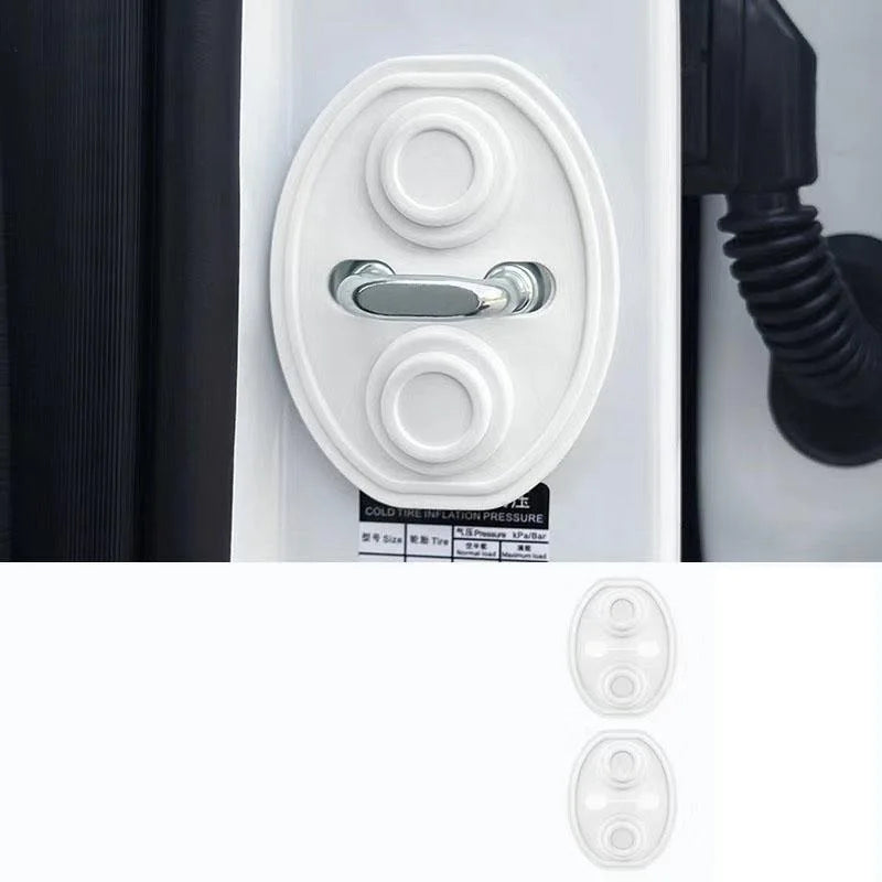 Upgrade Car Door Closing Shockproof Silicone Cushion Mute Shock Absorber Protective Covers Car Door Latch Accessories