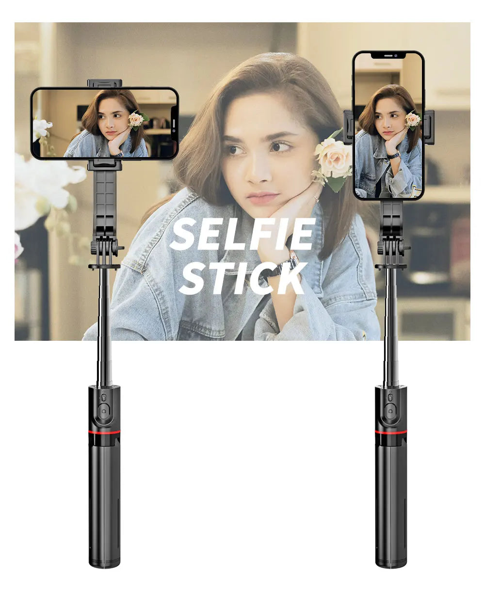 L13 Extended Version Wireless Bluetooth Selfie Stick Foldable Tripod with Remote Shutter for Android IOS 2022 Latest Hot