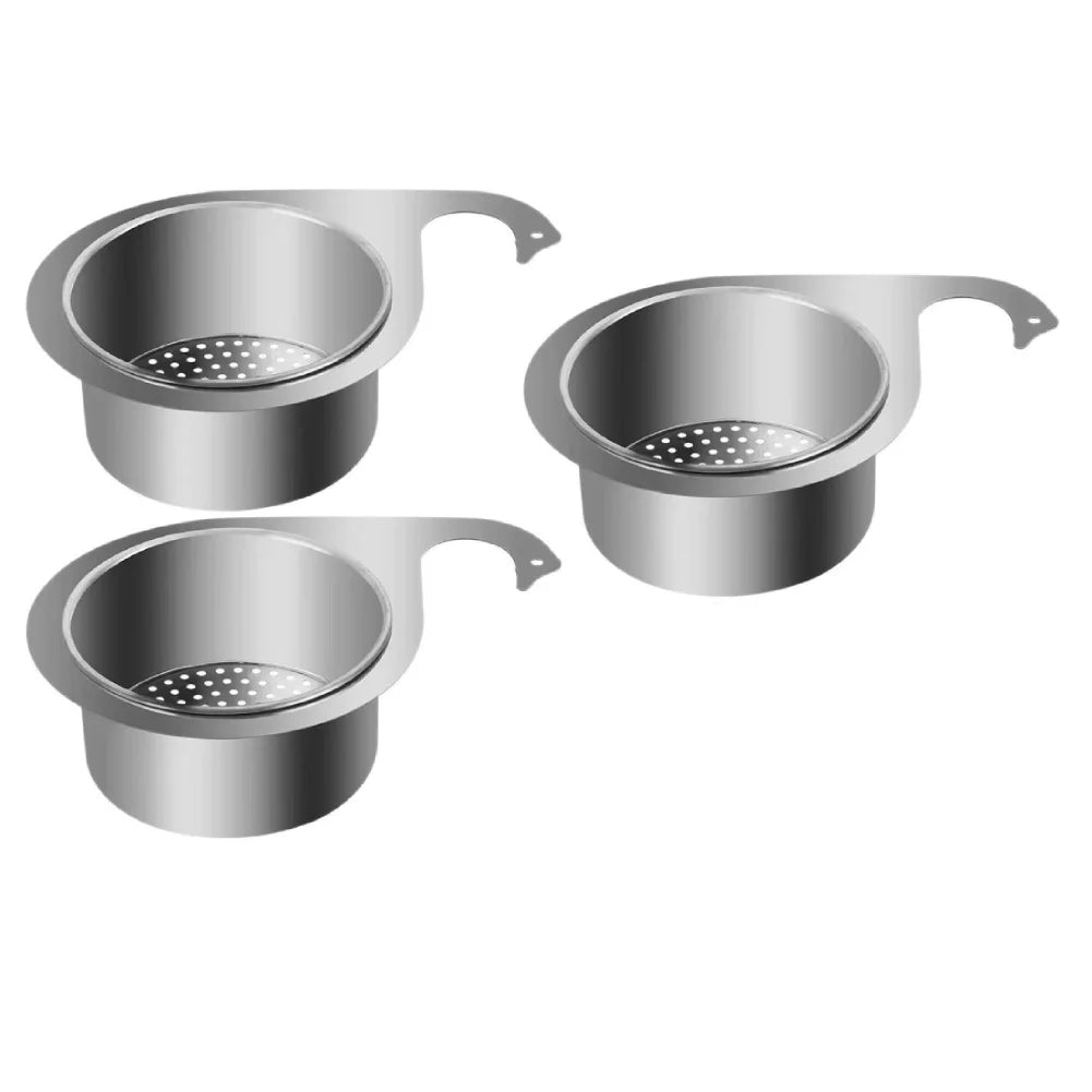 Stainless Steel Swan Sink Strainer Basket Removable Goosehead Storage Drainage Basket Goosehead Hanging Wet & Dry Drainage Racks