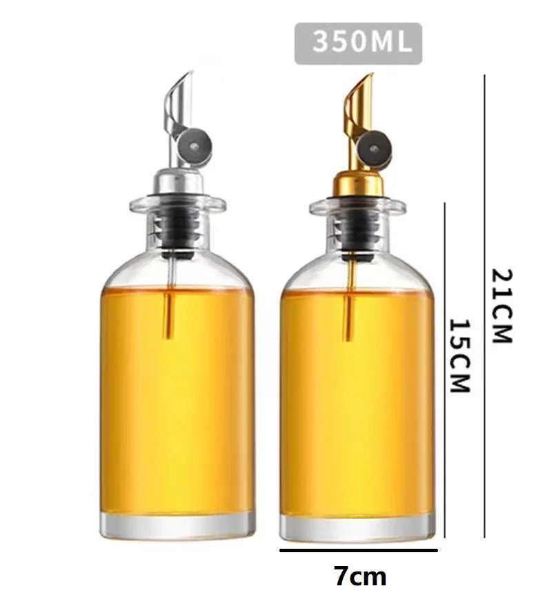 1PC Glass Olive Oil Dispenser Bottle Seasoning Bottle Vinegar Bottle Condiment Container Kitchen Stuff Kitchen Gadgets Supplies