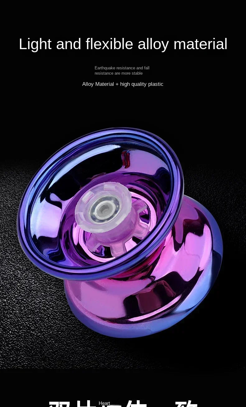 Professional Aluminum Metal Yoyo for Kids and Beginners. Metal Yo YOS for Kids and Adults with Yo Yo Accessories