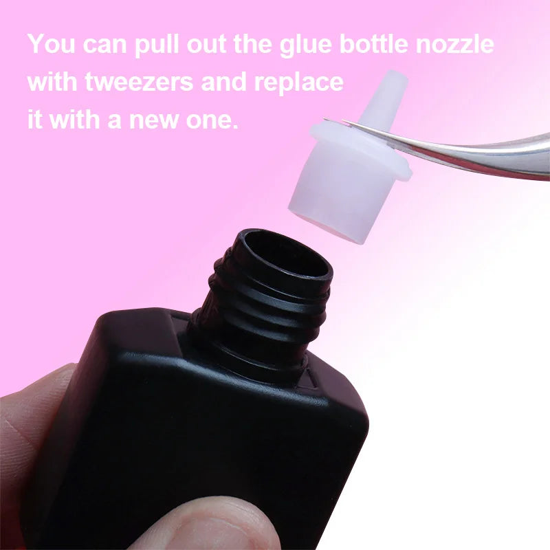 50/100/200pcs Glue Blocking Needle Anti-clogging Tool Glue Spout Replacement Spout Eyelash Extensions Accessories