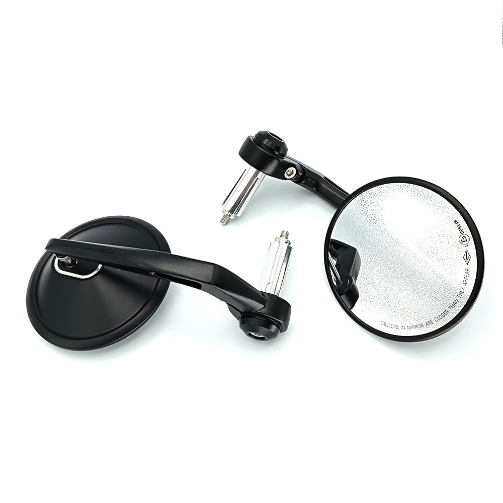 7/8" 22mm CNC Motorcycle Rearview Mirrors Universal Clear Glass Scooter Bar End Handlebar Mirror Rear View Mirror Accessories