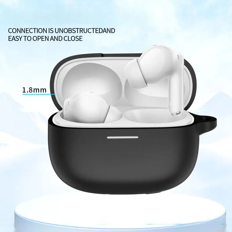 NEW Silicone Protective Case For Redmi Buds 6 Pro Headset Soft Case Charging Bag Headset Case Storage Bag with Hook