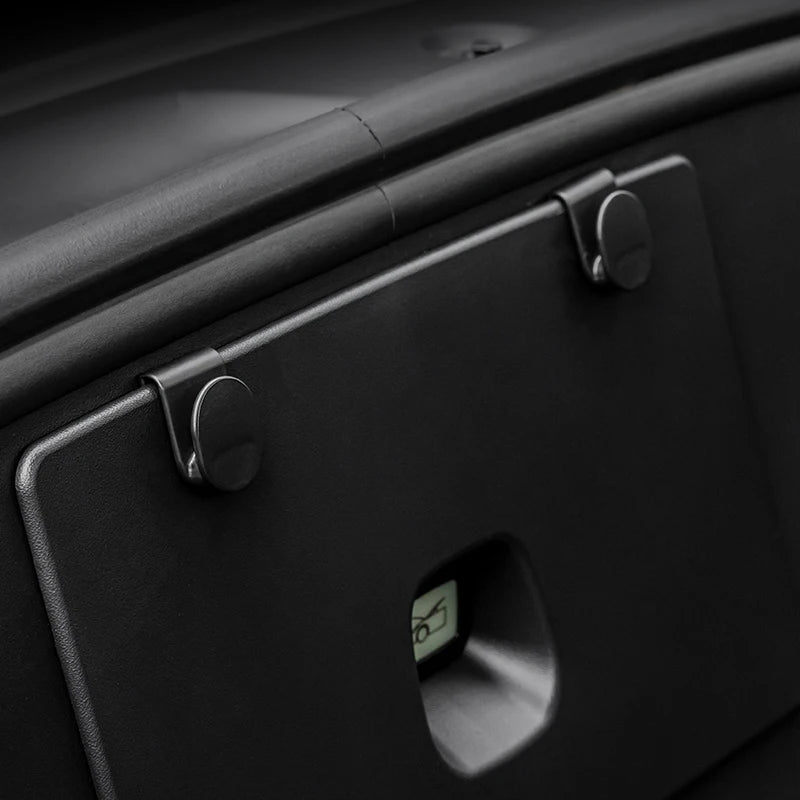 2pcs for Tesla Model Y Front Trunk Hook Storage Clips Hooks for Tidying Stowing Bags Umbrella Car Trunk Organizer ABS 2021-2023