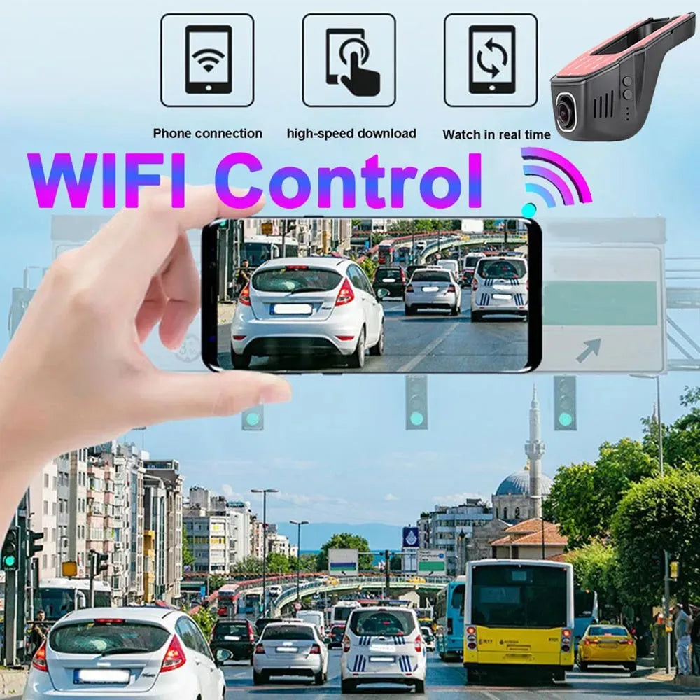 4K 2160P WiFi Car DVR Dash Cam Camera 2K 1600P 1080P 24H Parking Monitor APP Control Car Driving Video Recorder for all cars