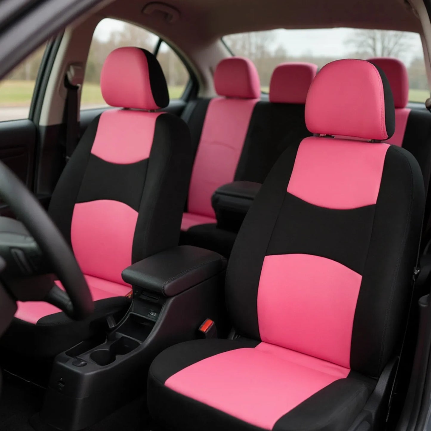 Universal five-seat Car Seat Cover Flat Cloth Car Seat Cover Set Simple Comfortable Cushion Cover For Cars,Trucks,SUVs