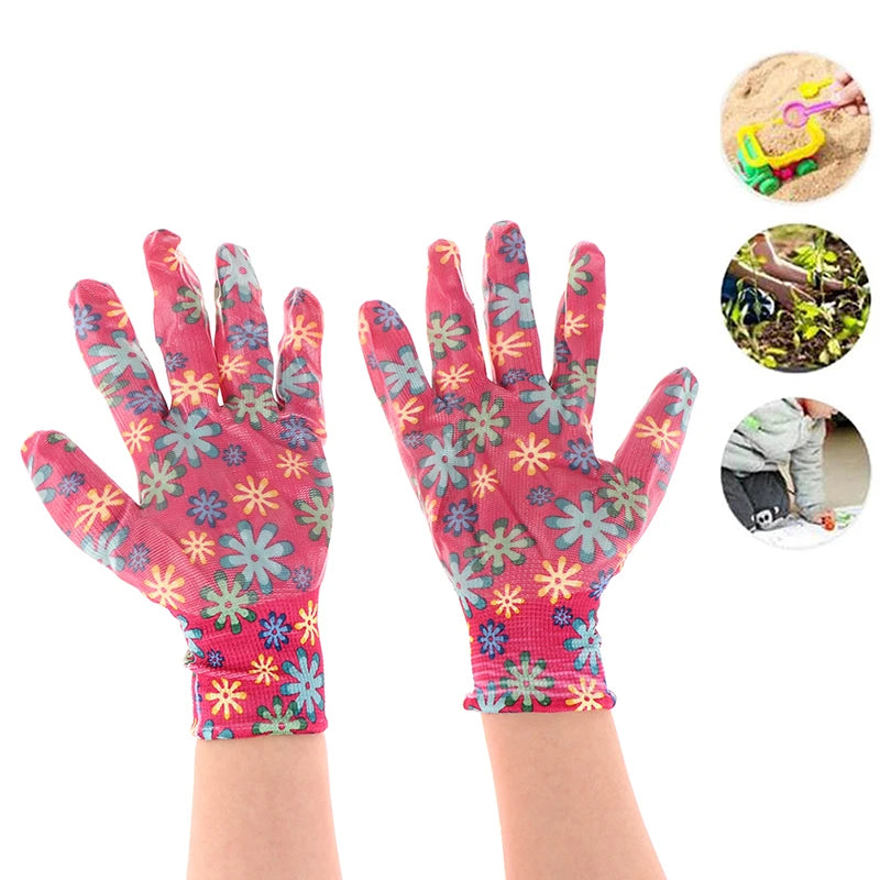 Kids Children Protective Gloves Durable Waterproof Garden Gloves Anti Bite Cut Collect Seashells Protector Planting Work Gadget