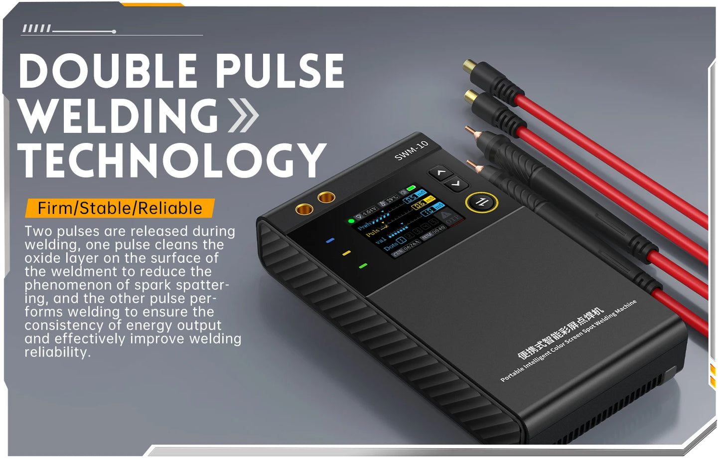 FNIRSI SWM-10 Portable Battery Spot Welder DIY Mini Welding Machine 18650 Battery Pack Welding Tool 5000mah Weldable 0.25mm