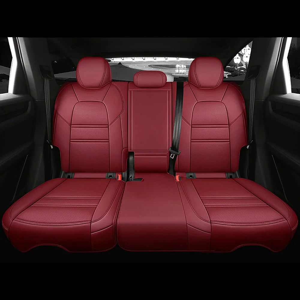 For Land Rover Range Rover Velar 2017 2018 2019 2020 Faux Leather Custom Car Seat Covers Full Set Interior Protector Accessories