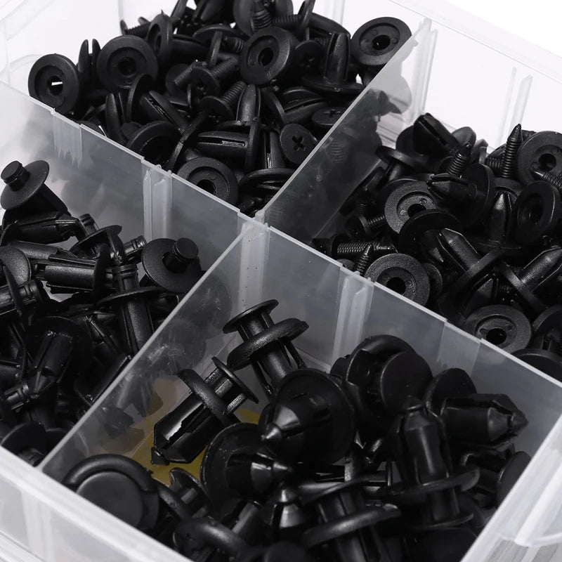 Auto Fastener Clip Kit Fender Rivet Clips Car Body Push Retainer Pin Rivet Bumper Door Trim Panel Retainer Mix Size Car Clip Set