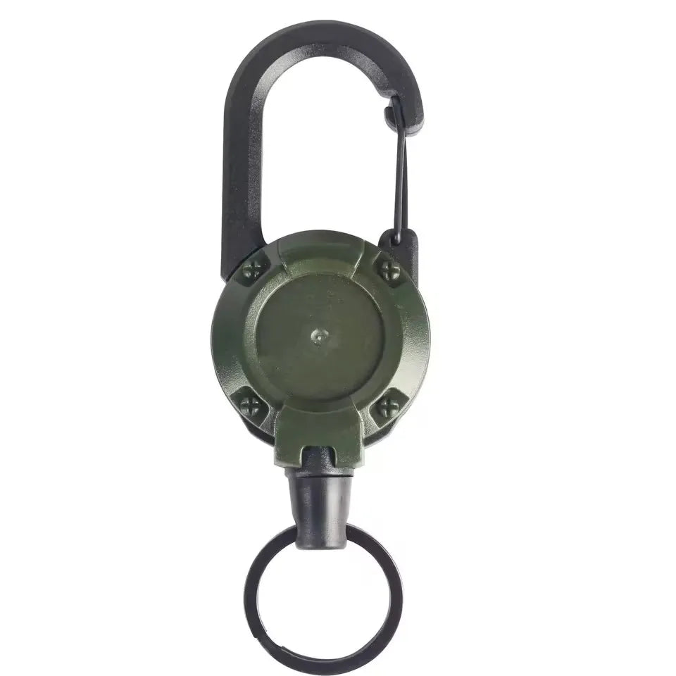 Retractable Keychain Wire Rope Elastic Pull Rope Easy Pull Buckle Anti-lost Extension Cord High Rebound Easy Pull Key Chain