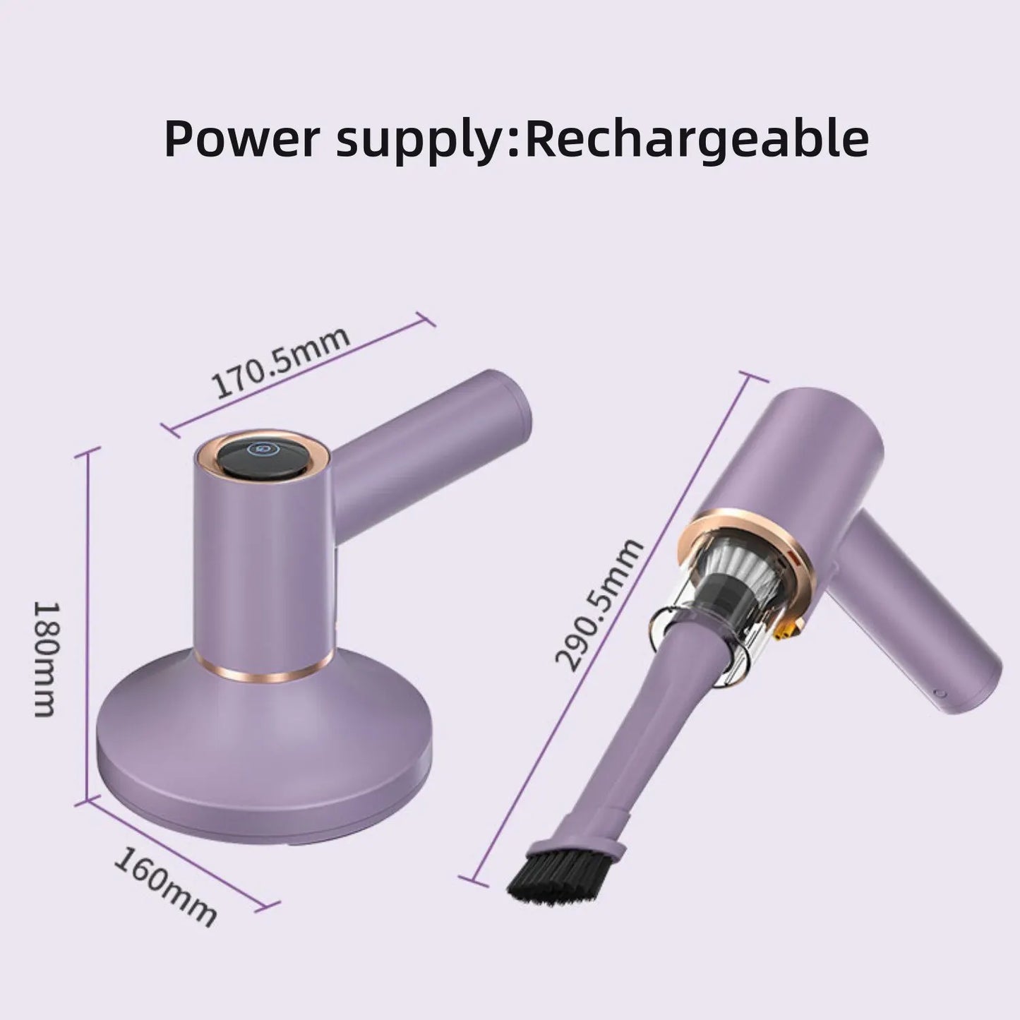 UV Exposure Mite Removal Instrument Cordless Handheld Vacuum Mattress Sofabed Home Detachable Filter